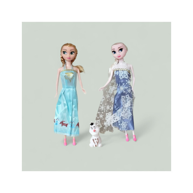 PVC DE 2Lİ AKS. FROZEN BEBEK 28CM İTHAL ÜRÜN 28CM