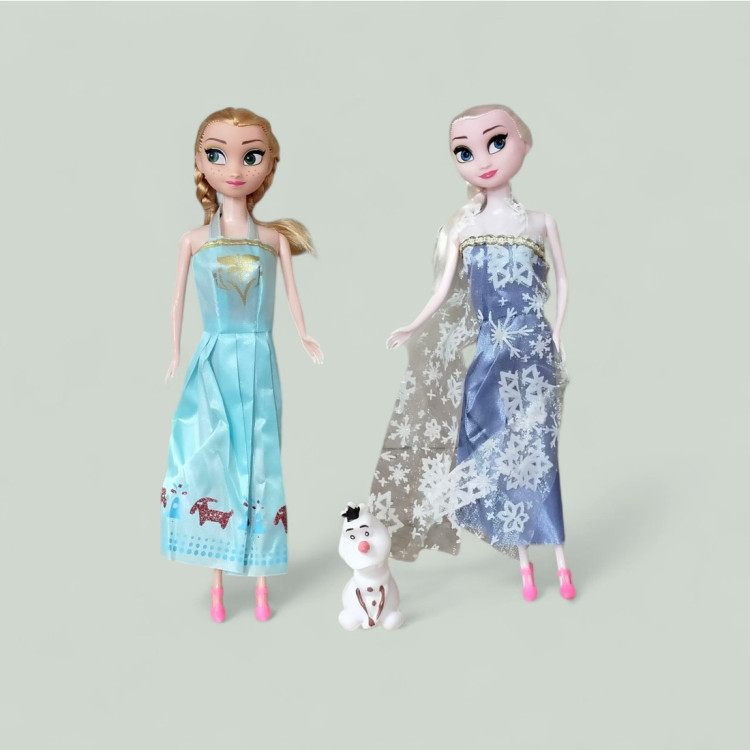 PVC DE 2Lİ AKS. FROZEN BEBEK 28CM İTHAL ÜRÜN 28CM