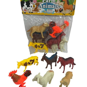 PVC DE 6 LI EVCİL HAYVANLAR SET PVC DE 6 LI EVCİL HAYVANLAR SET