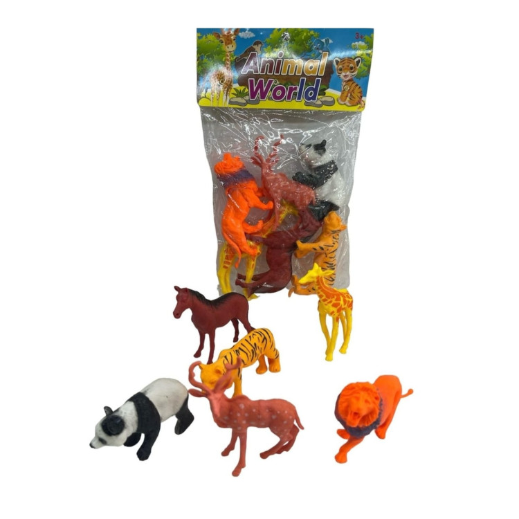PVC DE 6 LI VAHŞİ HAYVANLAR SET