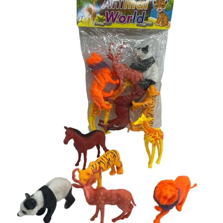 PVC DE 6 LI VAHŞİ HAYVANLAR SET