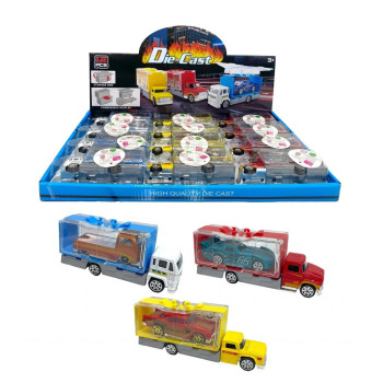 STANDLI METAL ARABA TAŞIYAN KAMYON 12CM STANDLI METAL ARABA TAŞIYAN KAMYON 12CM