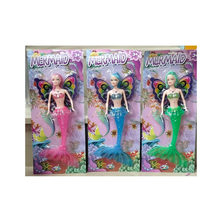 KART.IŞIKLI KANATLI DENİZ KIZI 30CM