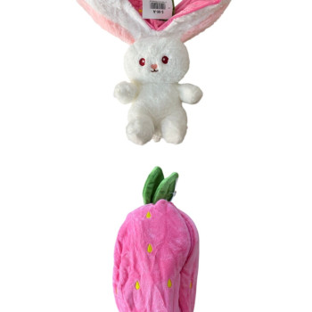 30 CM ÇİLEK TAVŞAN FERMUARLI ithal 30 CM ÇİLEK TAVŞAN FERMUARLI ithal