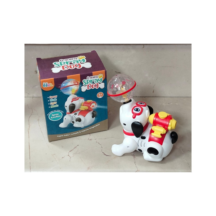 KUT.PİLLİ KÖPEK DUMAN ÇIKARAN DİSKO TOPLU IŞIKLI HAREKETLİ