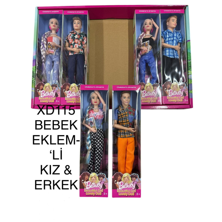 STANDDA KUT.BEBEK EKLEMLİ KIZ+ERKEK 30CM