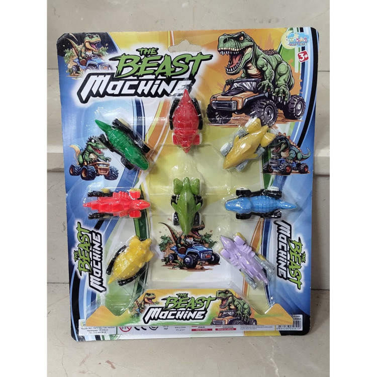 KART.8 Lİ MİNİ DİNAZOR ARABALAR  7cm