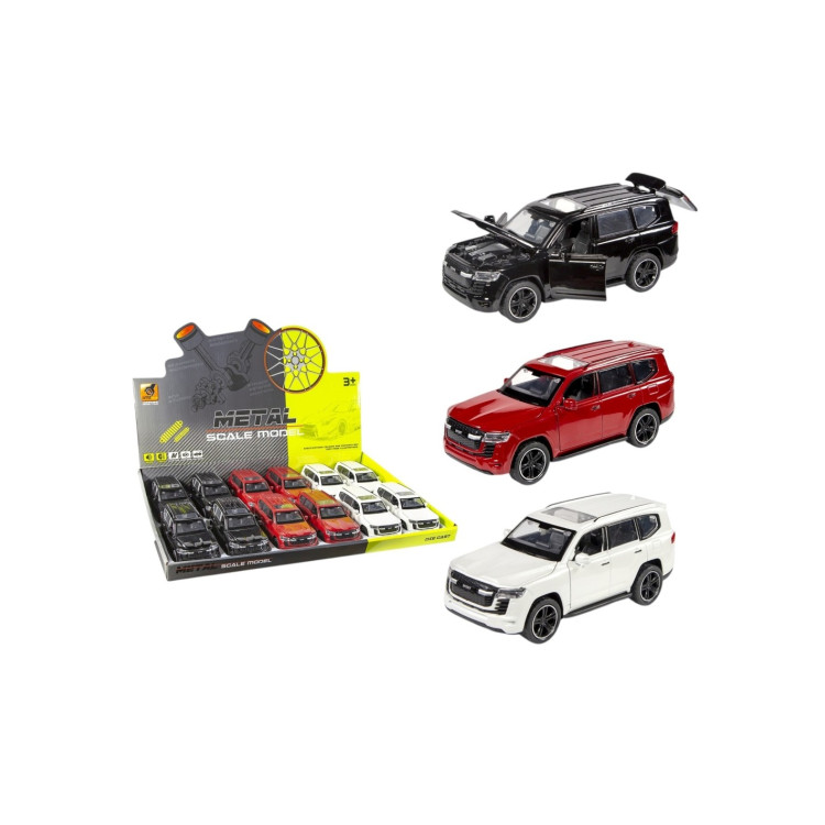 METAL ÇEKBIRAK SESLİ IŞIKLI JEEP 15CM ÖN-ARKA KAPUT VE YAN KAPILARI AÇILIR