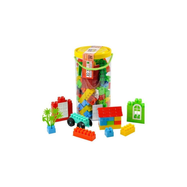 82 PCS LEGO PVC SİLİNDİR KUTULU