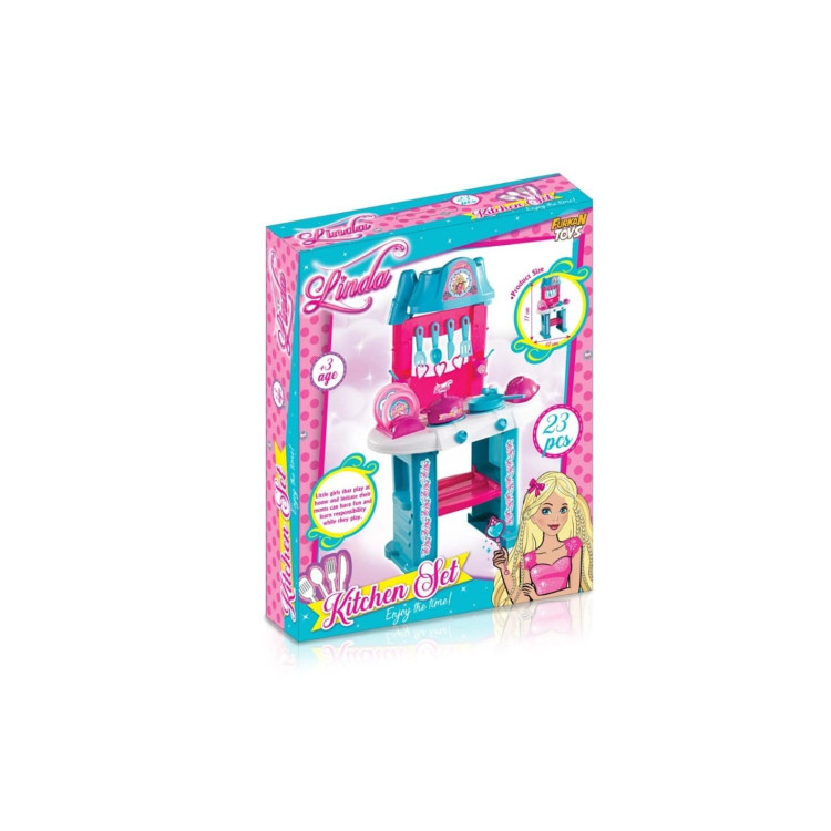 KUT.23 PCS TEZGAHLI LİNDA MUTFAK SETİ