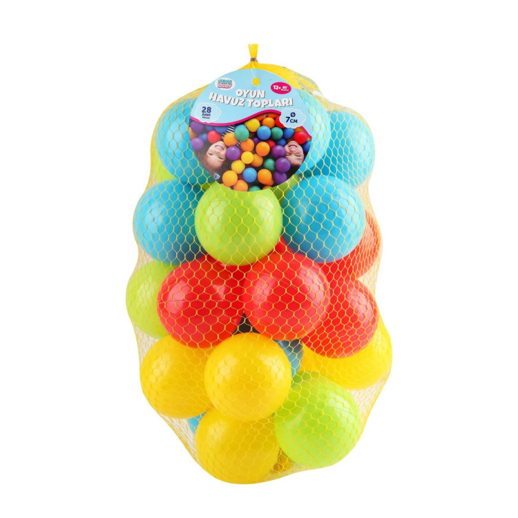 28Lİ 7 CM FİLEDE HAVUZ TOPU