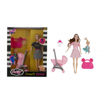 KUT.LÜKS PUSETLİ AKS. BARBİE BEBEK SET KUT.LÜKS PUSETLİ AKS. BARBİE BEBEK SET