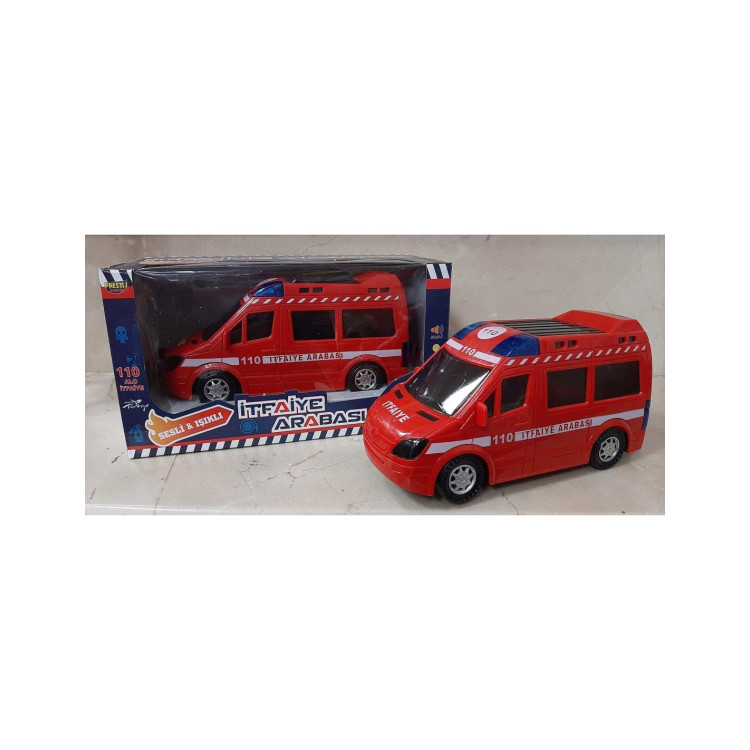 KUT.PİLLİ TR SESLİ 3D IŞIKLI İTFAİYE 20CM ÇARP -DÖN