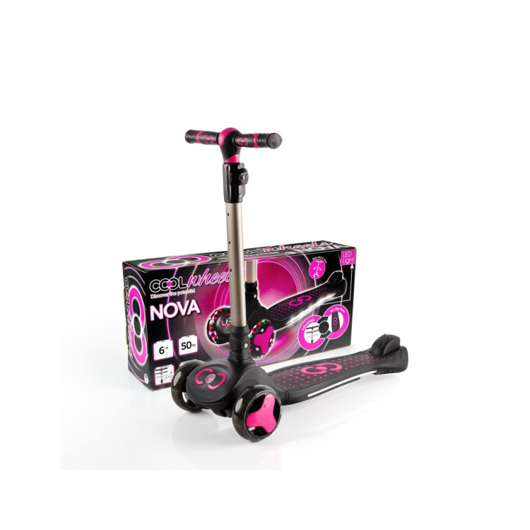 6+ PEMBE LED IŞIKLI NOVA SCOOTER 3 TEKER