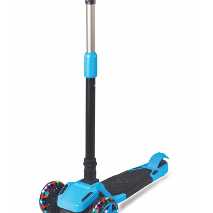 4+ TULPAR MAVİ 3 TEKER IŞIKLI KATLANIR SCOOTER