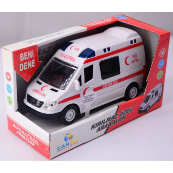KU.SÜRT.PİLLİ SESLİ AMBULANS 16CM KU.SÜRT.PİLLİ SESLİ AMBULANS 16CM
