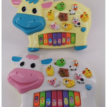 KUT.PİLLİ IŞIKLI HAYVAN SESLİ iNEK PİYANO 6 FARKLI FONKSİYON KUT.PİLLİ IŞIKLI HAYVAN SESLİ iNEK PİYANO 6 FARKLI FONKSİYON