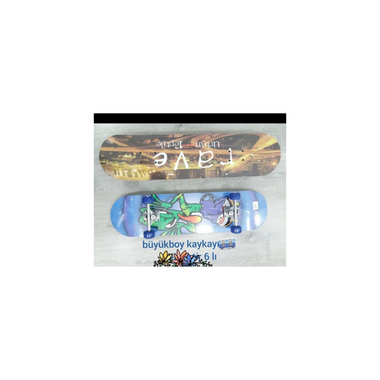 RESİMLİ BÜYÜK AHŞAP KAYKAY 80*20CM