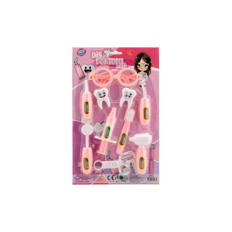 KART.PEMBE DİŞ DOKTOR SETİ 10 PCS