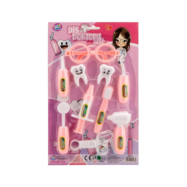 KART.PEMBE DİŞ DOKTOR SETİ 10 PCS
