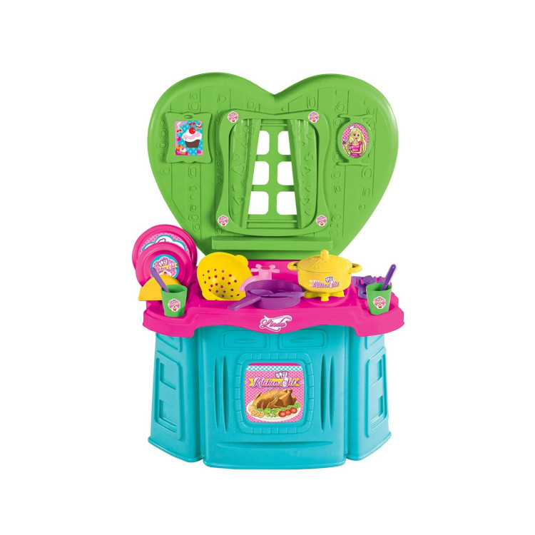 KUT.18 PCS TEZGAHLI LİNDA KALPLİ MUTFAK SETİ