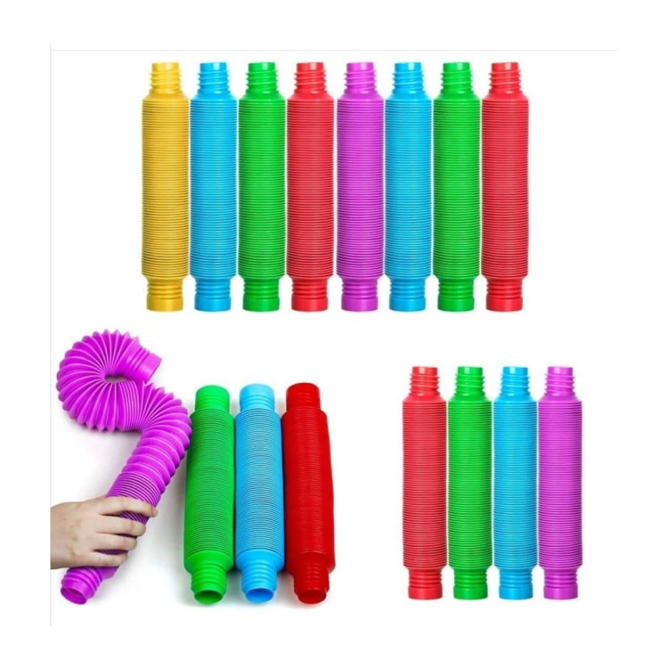 PVCDE 6LI POP TUBES RENKLİ HORTUMLAR