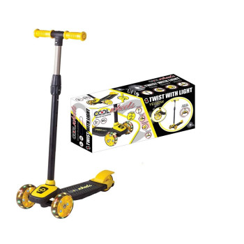 3+ SARI 3 TEKER IŞIKLI TWİST SCOOTER 3+ SARI 3 TEKER IŞIKLI TWİST SCOOTER