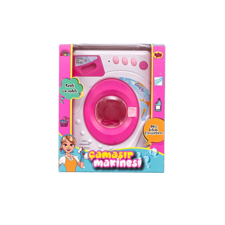 KUT.PİLLİ SESLİ IŞIKLI ÇAMAŞIR MAKİNASI 20CM*13CM