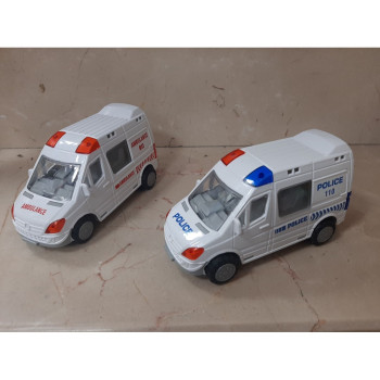 STANDLI SÜRTMELİ POLİS-AMBULANS 15CM STANDLI SÜRTMELİ POLİS-AMBULANS 15CM