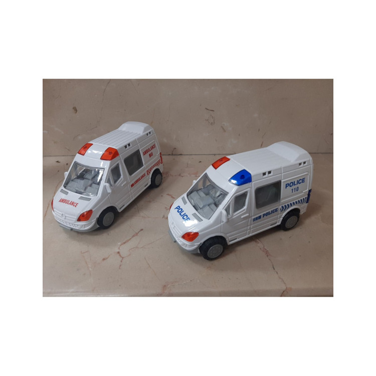 STANDLI SÜRTMELİ POLİS-AMBULANS 15CM