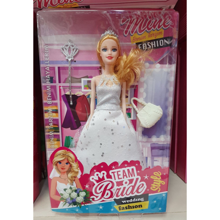 KUT.GELİN BARBİE BEBEK 28CM