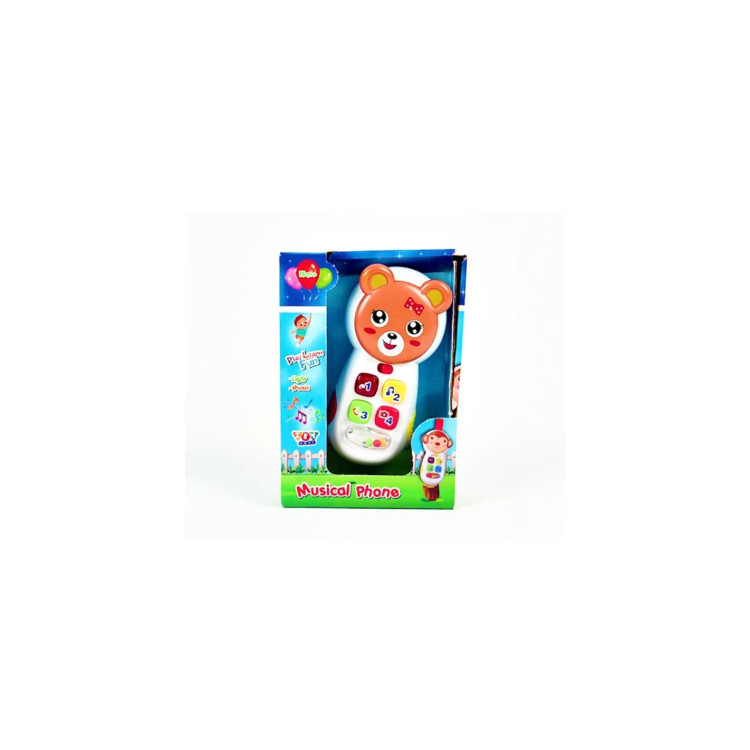 KUT.PİLLİ MÜZİKLİ VE AYNALI TELEFON 15CM