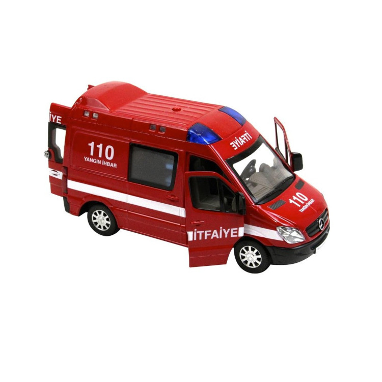 STAND METAL ÇEKBIRAK SESLİ IŞIKLI BÜYÜK İTFAİYE 16CM