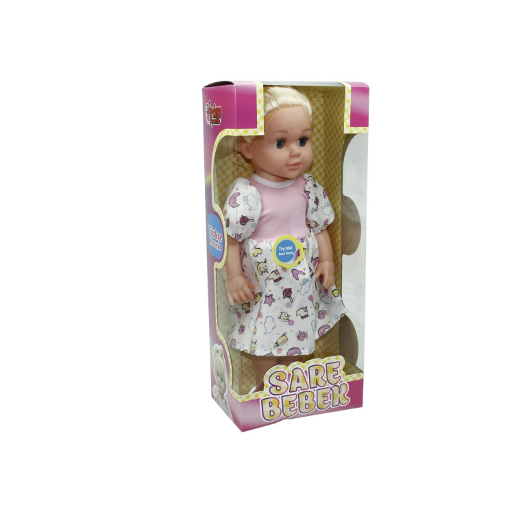 KUT.TR KONUŞAN SARE BEBEK 40CM  GÖZLERİ OYNAR