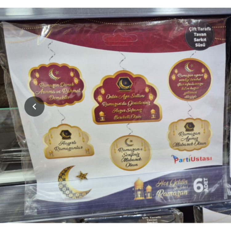 6 LI ÇİFT TARAFLI SARKIT SÜS -USTA- 6 LI ÇİFT TARAFLI SARKIT SÜS -USTA-