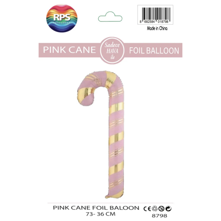 Pembe Gold Baston Folyo Balon 8798 73X36CM