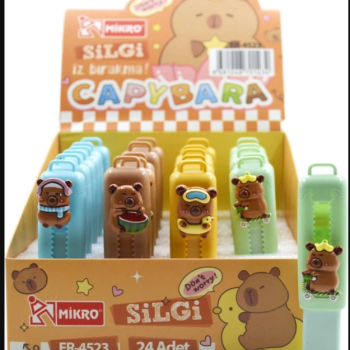 MİKRO ER-4523 COOL CAPYBARA SÜRGÜLÜ SİLGİ 24LÜ