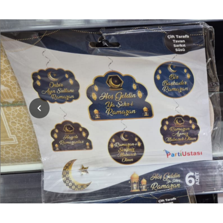 6 LI ÇİFT TARAFLI SARKIT SÜS -USTA- 6 LI ÇİFT TARAFLI SARKIT SÜS -USTA-