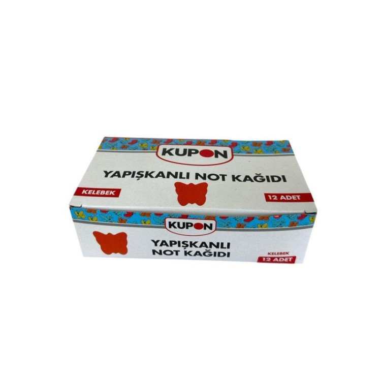 KUPON KYP-533 YAPIŞKANLI POSTİT KELEBEK 12'Lİ