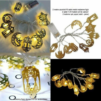 RAMAZAN KUTULU METAL LED HİLAL DUA (03)