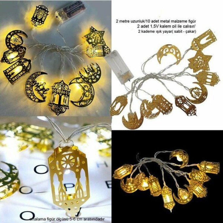 RAMAZAN KUTULU METAL LED HİLAL DUA (03)