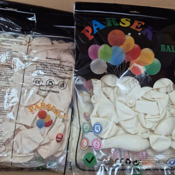 PARSEK 12İNC BALON BEYAZ 100LÜ
