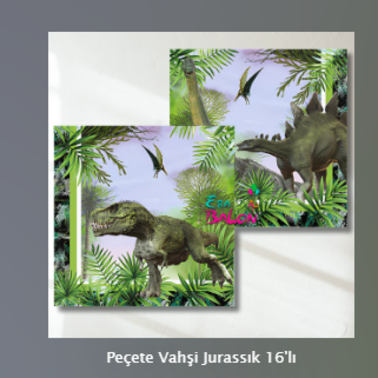 Peçete Vahşi Jurassık 16'lı