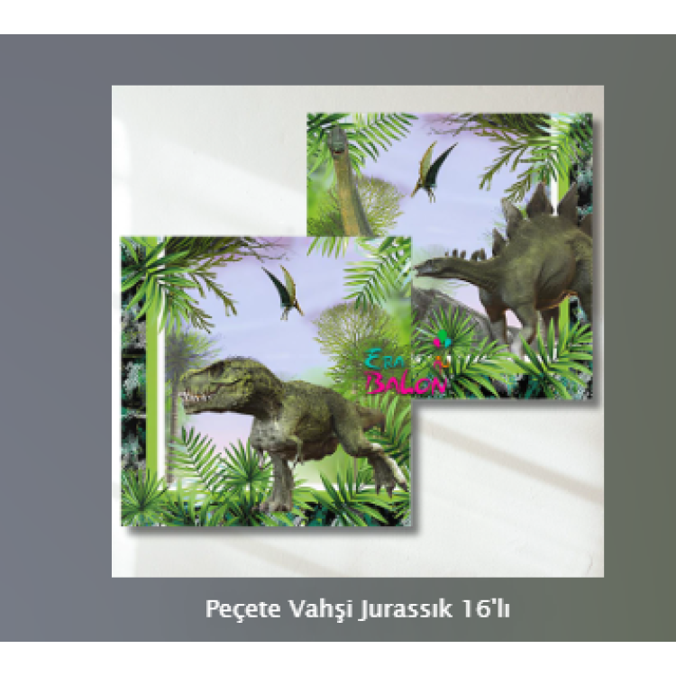 Peçete Vahşi Jurassık 16'lı