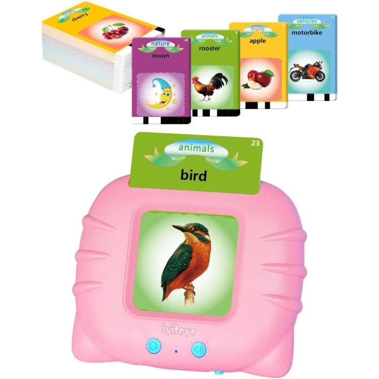 GLOBOX 2606 SESLİ İNGİLİZCE EĞİTİM SETİ Konuşan Sesli Flash Kartlar 112 Kart 224 Görsel