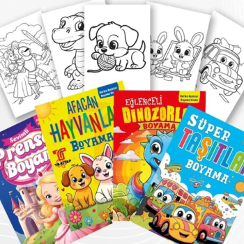 Harika Renkler Kalın Boyama Kitabı 4 Kitap Set/ Geleceğin Yıldızları *10