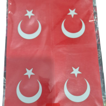 AY YILDIZ KAĞIT BAYRAK STİCKER 4 PARÇA 17X25 25Lİ *23nisan AY YILDIZ KAĞIT BAYRAK STİCKER 4 PARÇA 17X25 25Lİ *23nisan