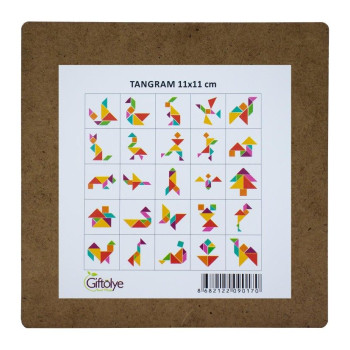 Ahşap Tangram 11X11 Ahşap Tangram 11X11