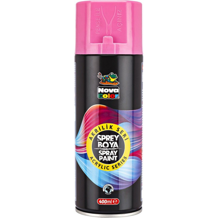 NOVA COLOR AKRİLİK SPREY BOYA 400 ML -PEMBE