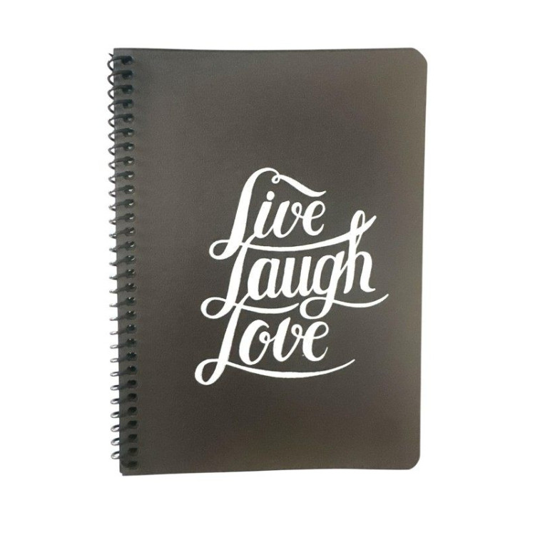 SİNGLE COLOR SİYAH DEFTER A5 SPİRALLİ 40YP